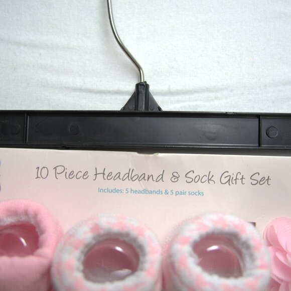 10 Piece Headband & Sock Gift Set, Brand New, Size 0-9 Months, Baby Girl - Picture 2 of 6